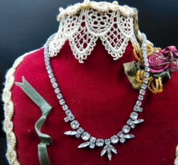 sherman clear intricate drop necklace main view